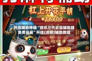 开挂辅助神器“微乐三代必赢辅助器免费安装”开挂(透视)辅助教程