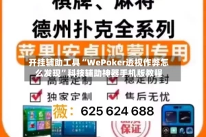 开挂辅助工具“WePoker透视作弊怎么发现”科技辅助神器手机版教程