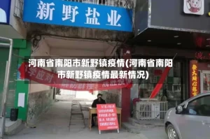 河南省南阳市新野镇疫情(河南省南阳市新野镇疫情最新情况)