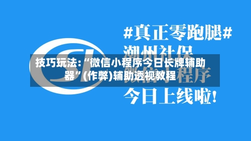技巧玩法:“微信小程序今日长牌辅助器”(作弊)辅助透视教程-第3张图片