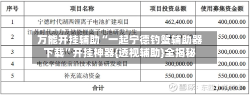 万能开挂辅助“一起宁德钓蟹辅助器下载	”开挂神器{透视辅助}全揭秘-第3张图片