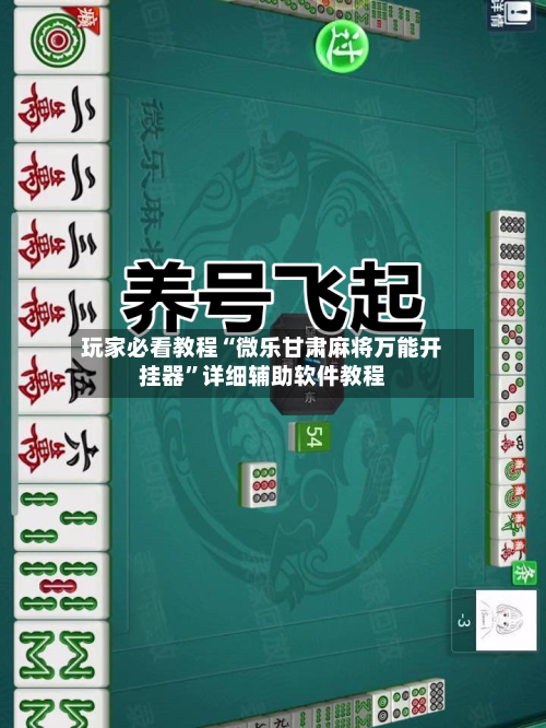 玩家必看教程“微乐甘肃麻将万能开挂器”详细辅助软件教程-第2张图片