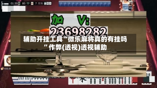 辅助开挂工具“微乐麻将真的有挂吗	”作弊(透视)透视辅助-第1张图片