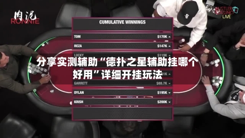 分享实测辅助“德扑之星辅助挂哪个好用”详细开挂玩法-第1张图片