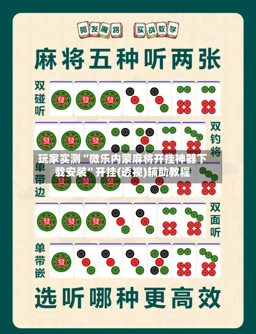 玩家实测“微乐内蒙麻将开挂神器下载安装	”开挂(透视)辅助教程-第1张图片