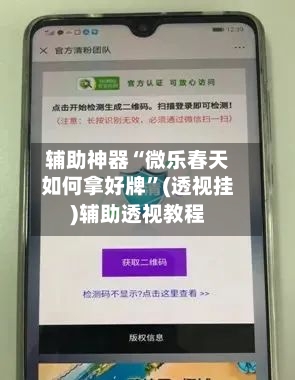 辅助神器“微乐春天如何拿好牌”(透视挂)辅助透视教程-第3张图片