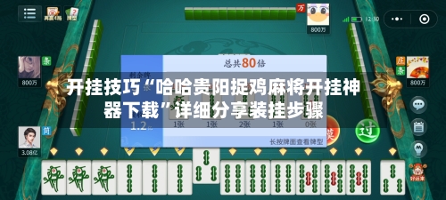 开挂技巧“哈哈贵阳捉鸡麻将开挂神器下载”详细分享装挂步骤-第2张图片