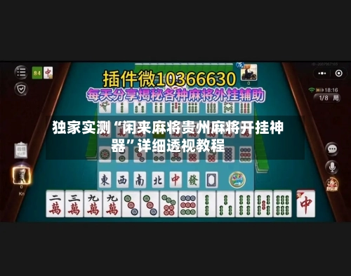 独家实测“闲来麻将贵州麻将开挂神器”详细透视教程-第2张图片