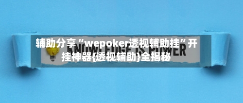 辅助分享“wepoker透视辅助挂”开挂神器{透视辅助}全揭秘-第3张图片