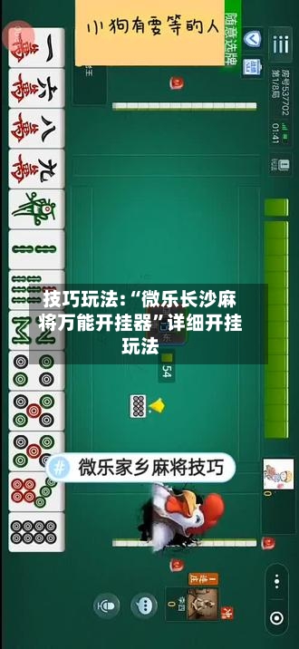 技巧玩法:“微乐长沙麻将万能开挂器”详细开挂玩法-第2张图片