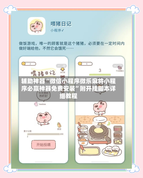 辅助神器“微信小程序微乐麻将小程序必赢神器免费安装”附开挂脚本详细教程-第2张图片