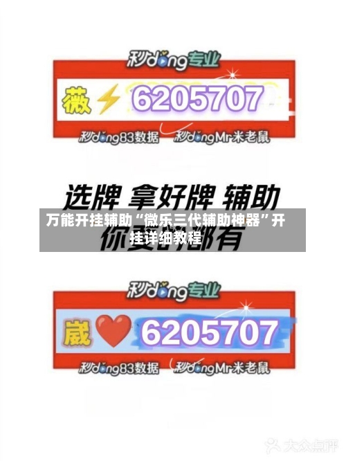 万能开挂辅助“微乐三代辅助神器”开挂详细教程-第2张图片