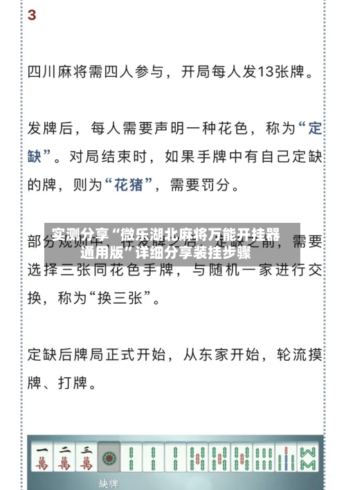 实测分享“微乐湖北麻将万能开挂器通用版”详细分享装挂步骤-第1张图片