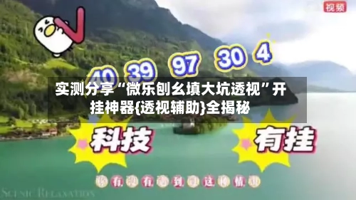 实测分享“微乐刨幺填大坑透视”开挂神器{透视辅助}全揭秘-第1张图片