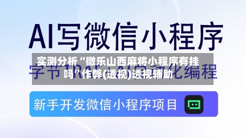 实测分析“微乐山西麻将小程序有挂吗”作弊(透视)透视辅助-第3张图片