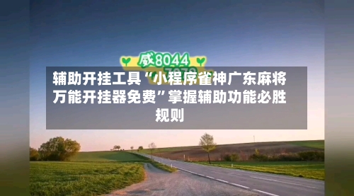 辅助开挂工具“小程序雀神广东麻将万能开挂器免费	”掌握辅助功能必胜规则-第2张图片