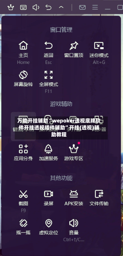 万能开挂辅助“wepoker透视底牌软件开挂透视插件辅助	”开挂(透视)辅助教程-第2张图片