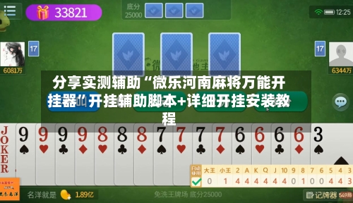分享实测辅助“微乐河南麻将万能开挂器”开挂辅助脚本+详细开挂安装教程-第1张图片