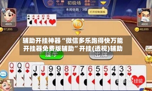 辅助开挂神器“微信多乐跑得快万能开挂器免费版辅助”开挂(透视)辅助-第2张图片