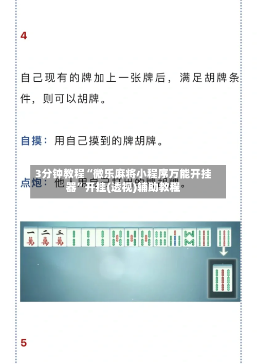 3分钟教程“微乐麻将小程序万能开挂器”开挂(透视)辅助教程-第3张图片