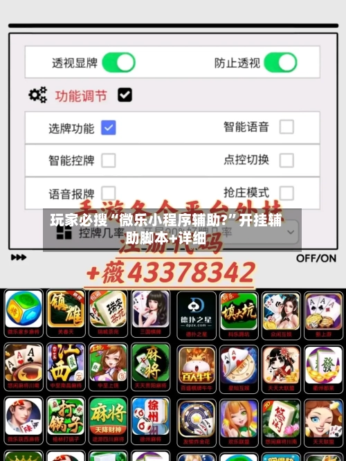 玩家必搜“微乐小程序辅助?”开挂辅助脚本+详细-第2张图片
