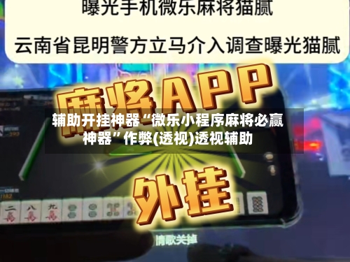 辅助开挂神器“微乐小程序麻将必赢神器	”作弊(透视)透视辅助-第1张图片