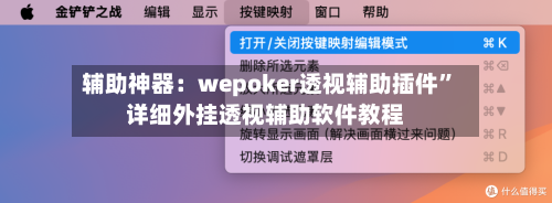 辅助神器：wepoker透视辅助插件	”详细外挂透视辅助软件教程-第2张图片